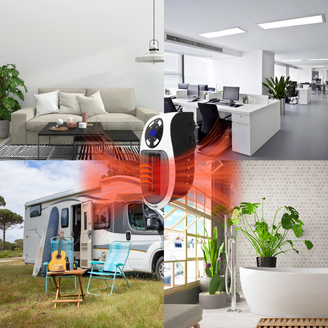 Unikalny mini grzejnik elektryczny do gniazdka